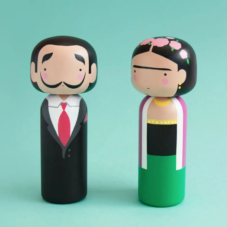 Figurer & Skulpturer<Lucie Kaas FRIDA håndmalet Kokeshi