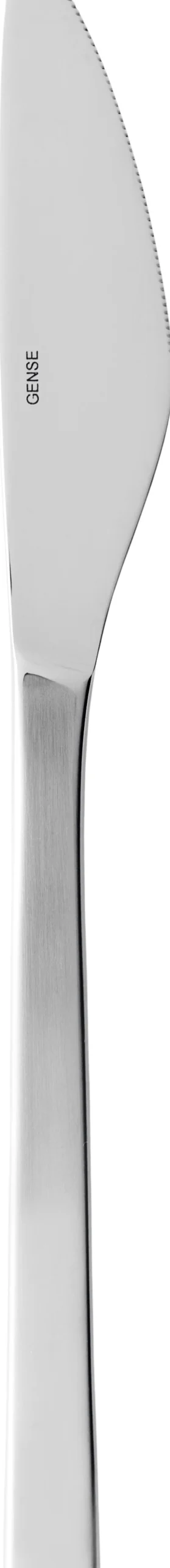 Bestik<Gense Fuga bordkniv mat/blank stål L21,3cm