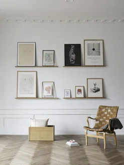 Møbler<Moebe Gallery Shelf, 70, Oak 100%
