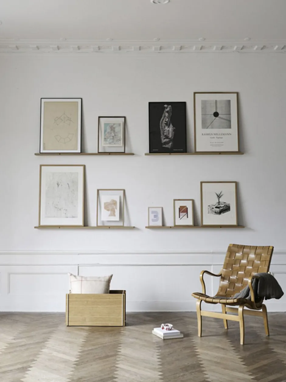 Møbler<Moebe Gallery Shelf, 70, Oak 100%