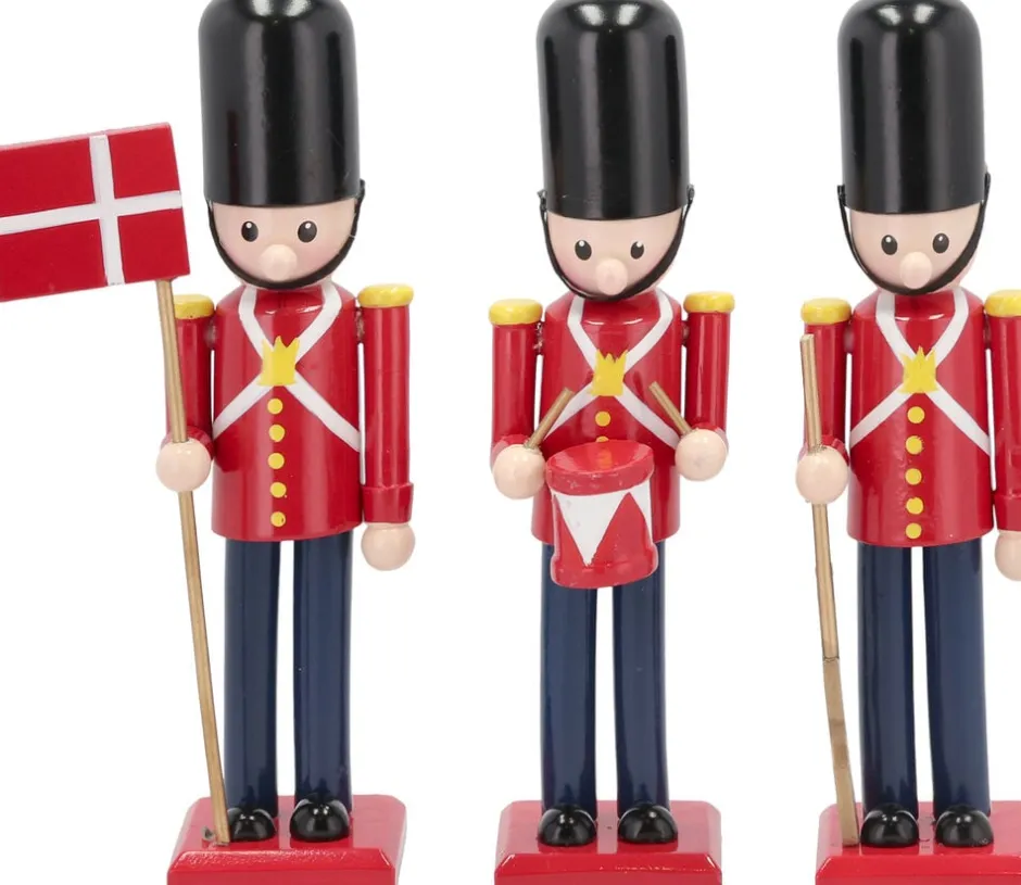 Figurer & Skulpturer<Celebrate Garder 15 cm 3 stk. Rød/Sort Træ
