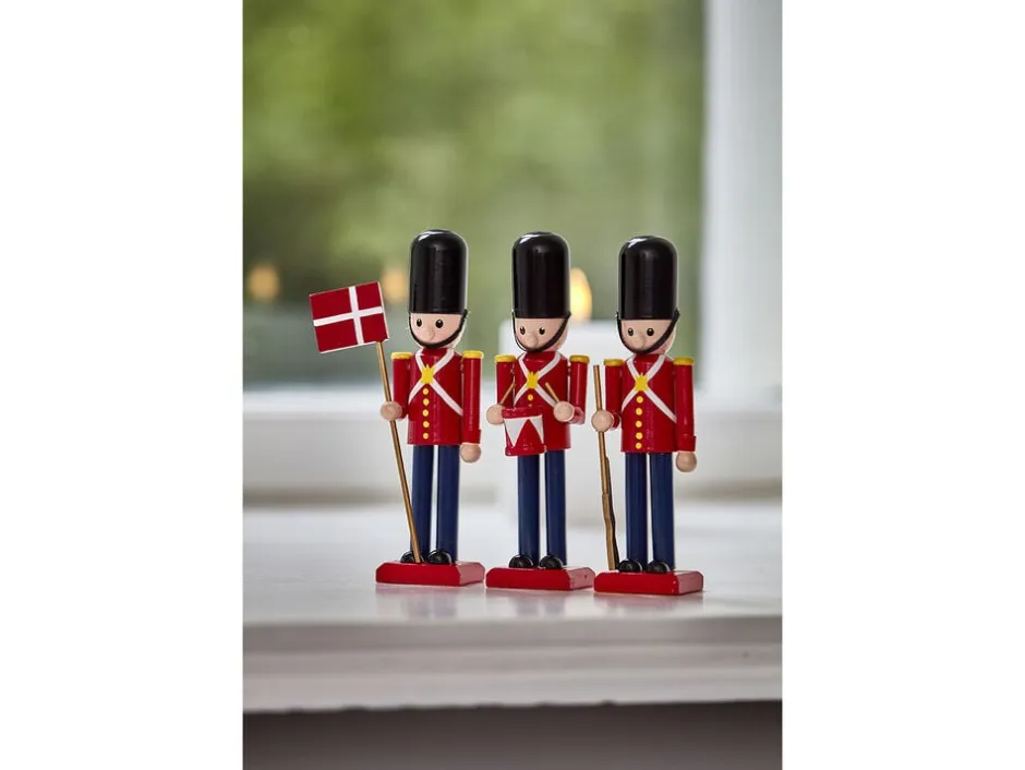 Figurer & Skulpturer<Celebrate Garder 15 cm 3 stk. Rød/Sort Træ