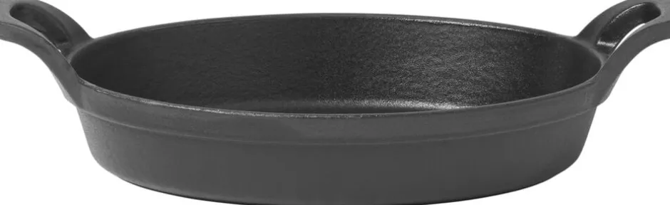 Gryder & Pander<Pillivuyt Gourmet Garonne 0,3 liter mini pande med 2 greb oval, støbejern