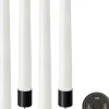 Lys & Lysestager|Elektriske Julelys<Uyuni Giftbox w. spike, remote, LED taper candle, Nordic White, sm