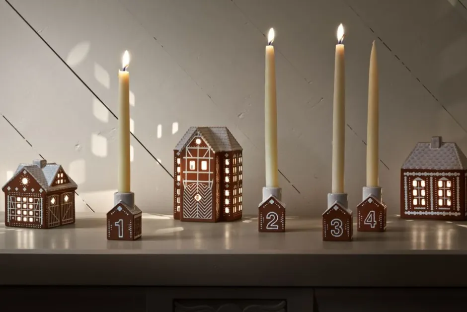 Adventsstager<Kähler Gingerbread Adventsstage H7. 5 brun