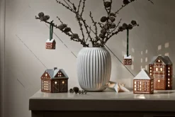 Juletræspynt<Kähler Gingerbread Juleophæng H5 brun 2 stk.