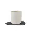 Tekstiler Til Borddækning<LIND DNA GLASS MAT CURVE (11x13cm) NUPO anthracite