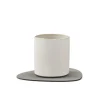Tekstiler Til Borddækning<LIND DNA GLASS MAT CURVE (11x13cm) NUPO light grey