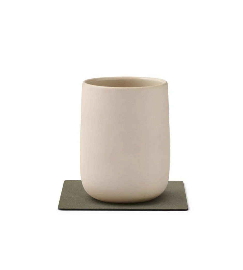 Tekstiler Til Borddækning<LIND DNA Glass Mat Square Nupo Army Green