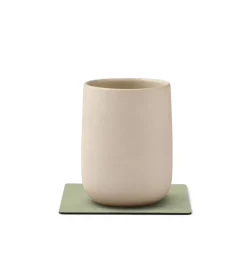 Tekstiler Til Borddækning<LIND DNA GLASS MAT SQUARE 10X10CM NUPO olive green