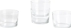 Glas<Hay Glass-Set of 4 Small-Clear