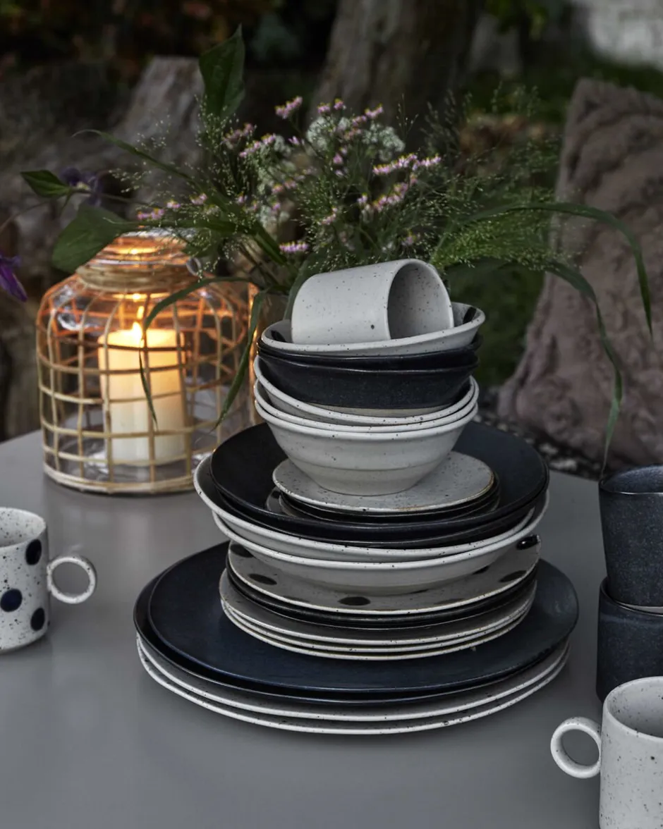 Tallerkener<Nordal GRAINY bowl, dark blue