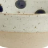 Tallerkener<Nordal GRAINY dot bowl, sand/dark blue