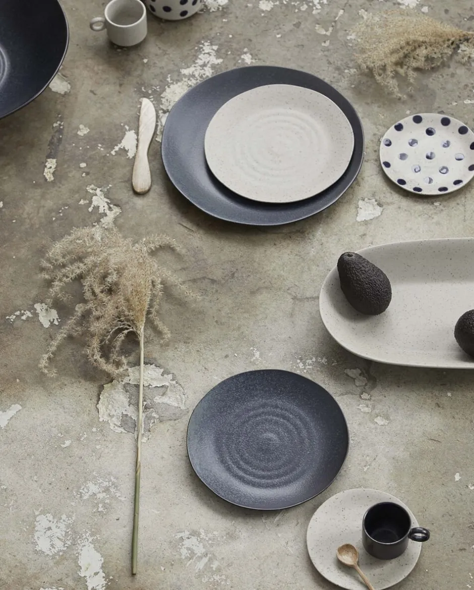 Tallerkener<Nordal GRAINY saucer/cake plate, sand