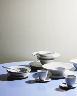 Tallerkener<Nordal GRAWA pasta plate, ivory