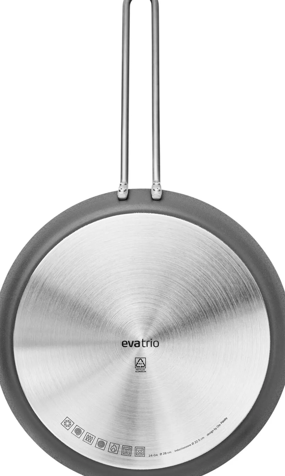 Gryder & Pander<Eva Trio Grey Line Stegepande 28 cm keramisk Slip-Let® belægning