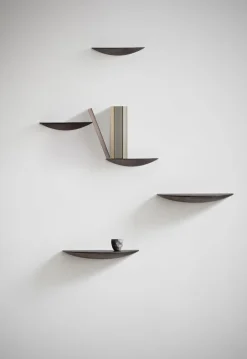 Møbler<Audo Copenhagen Gridy Fungi Shelf, Medium, Black Oa Sort