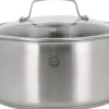 Gryder & Pander<Pillivuyt Gourmet Gryde med glaslåg Roya 5,2 liter 24 cm Rustfrit stål