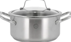 Gryder & Pander<Pillivuyt Gourmet Gryde med glaslåg Roya 3 liter 20 cm Rustfrit stål