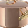 Gryder & Pander<Mauviel Gryde med låg 8,3 liter Kobber/Rustfrit stål