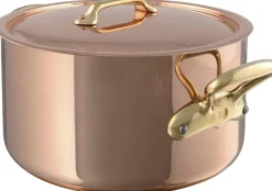 Gryder & Pander<Mauviel Gryde med låg 8,3 liter Kobber/Rustfrit stål