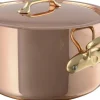 Gryder & Pander<Mauviel Gryde med låg 5,6 liter Kobber/Rustfrit stål