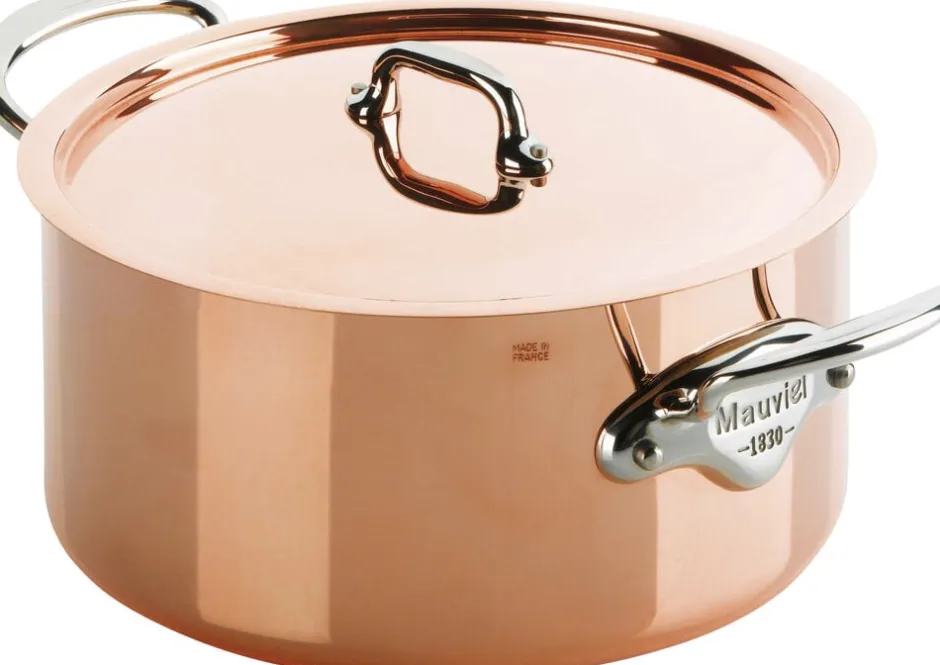 Gryder & Pander<Mauviel Gryde med låg M'150S 5,9 liter Kobber/Stål