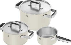 Gryder & Pander<Zwilling Gryde- og pandesæt, 3-dele, 18/10 rustfrit stål