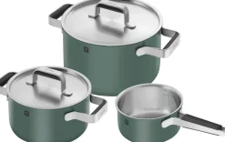 Gryder & Pander<Zwilling Gryde- og pandesæt, 3-dele, 18/10 rustfrit stål