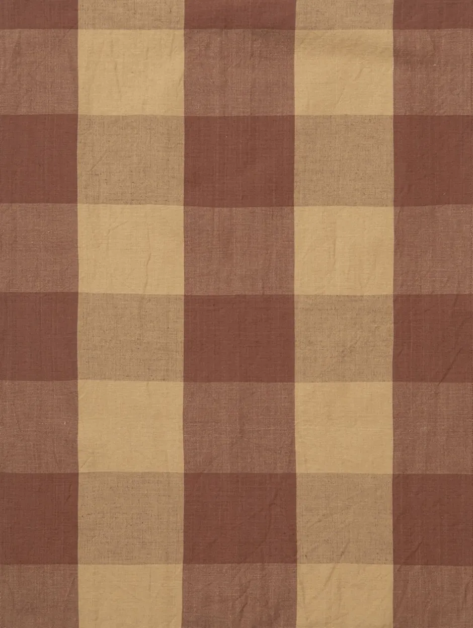 Tekstiler Til Køkkenet<Ferm Living Hale Tea Towel - Peach/Spice Red