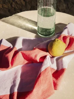 Tekstiler Til Køkkenet<Ferm Living Hale Tea Towel - Red/Lilac