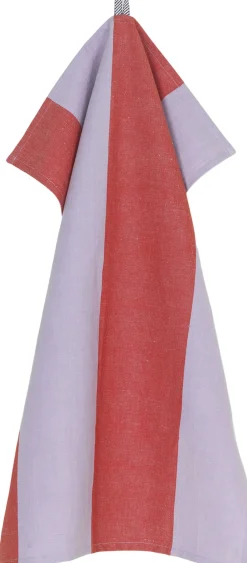 Tekstiler Til Køkkenet<Ferm Living Hale Tea Towel - Red/Lilac