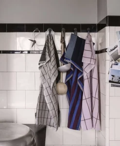 Tekstiler Til Køkkenet<Ferm Living Hale Tea Towel - Sand/Black