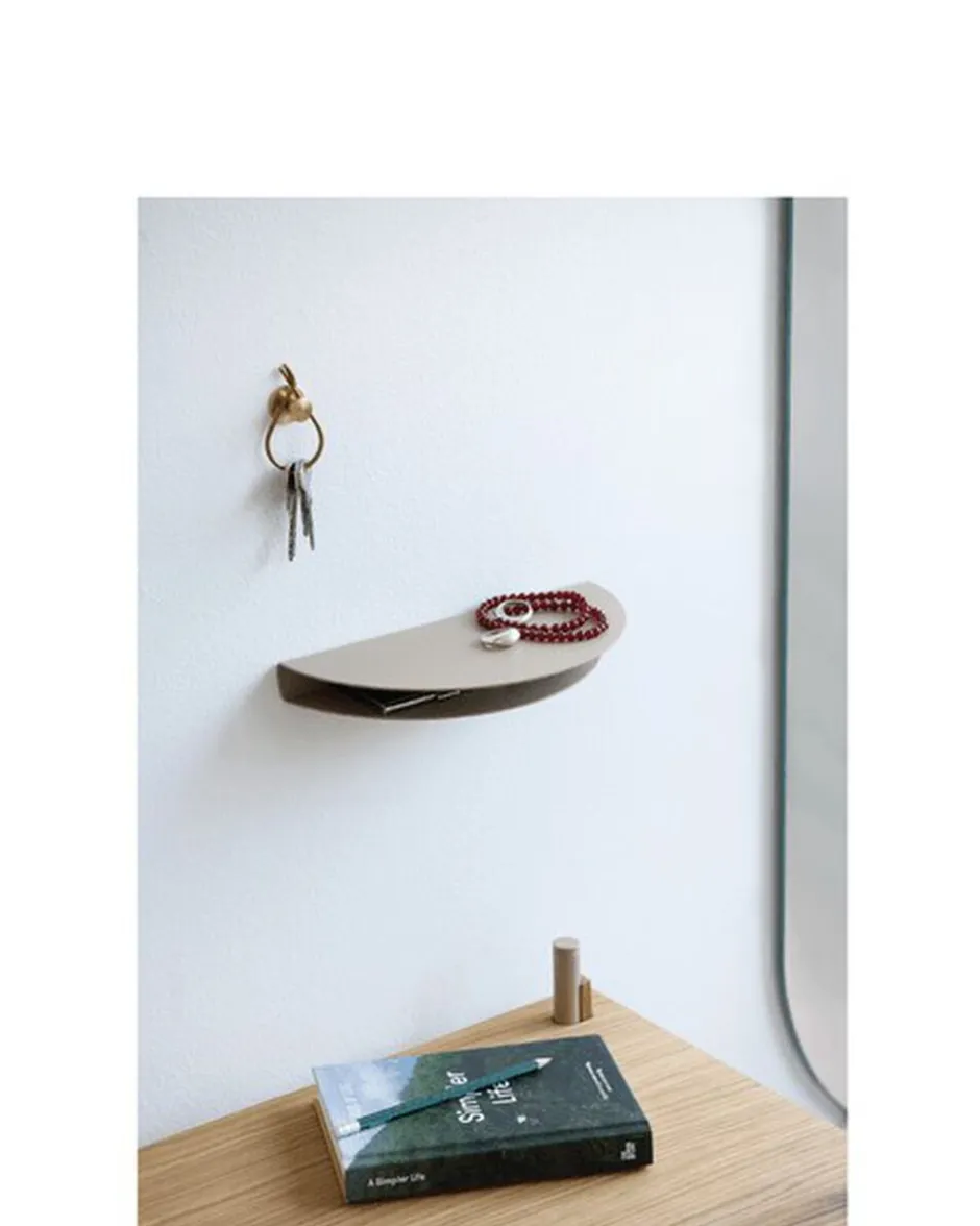 Møbler<Moebe Half Moon Shelf: Terracotta: Small