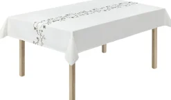 Tekstiler Til Borddækning|Juletekstiler<Kähler Hammershøi Christmas Dug 150x320 cm hvid m. deko