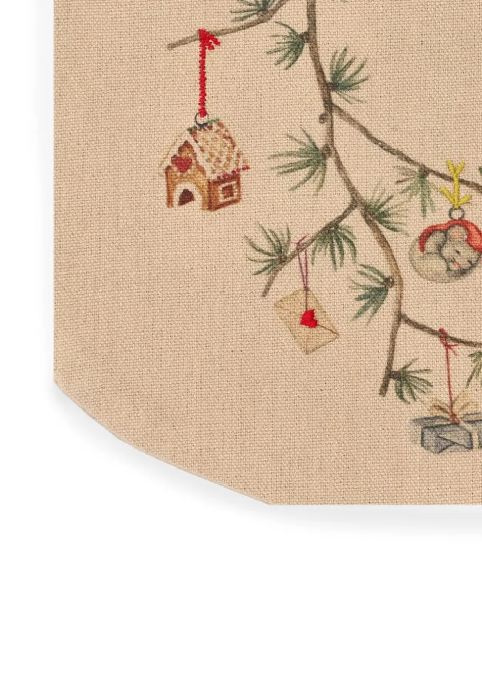 Julepynt<Kähler Hammershøi Christmas Julesok H46 sand