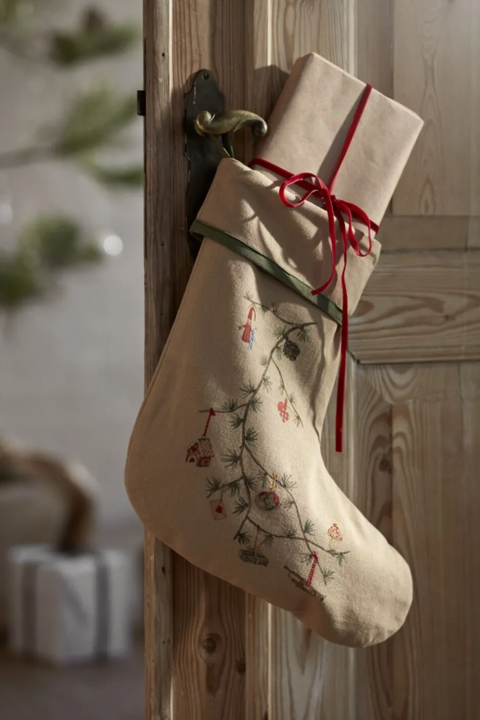 Julepynt<Kähler Hammershøi Christmas Julesok H46 sand