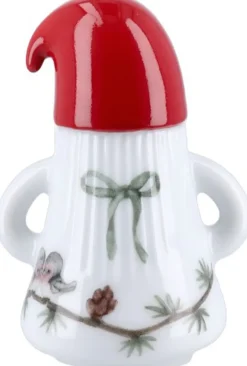 Julepynt<Kähler Hammershøi Christmas Nissemor Ø6 cm hvid m. deko