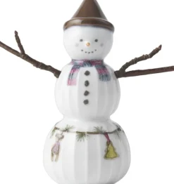 Julepynt<Kähler Hammershøi Christmas Snedreng H9 hvid m. deko