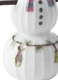 Julepynt<Kähler Hammershøi Christmas Snedreng H9 hvid m. deko