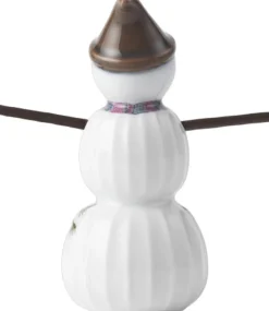 Julepynt<Kähler Hammershøi Christmas Snedreng H9 hvid m. deko
