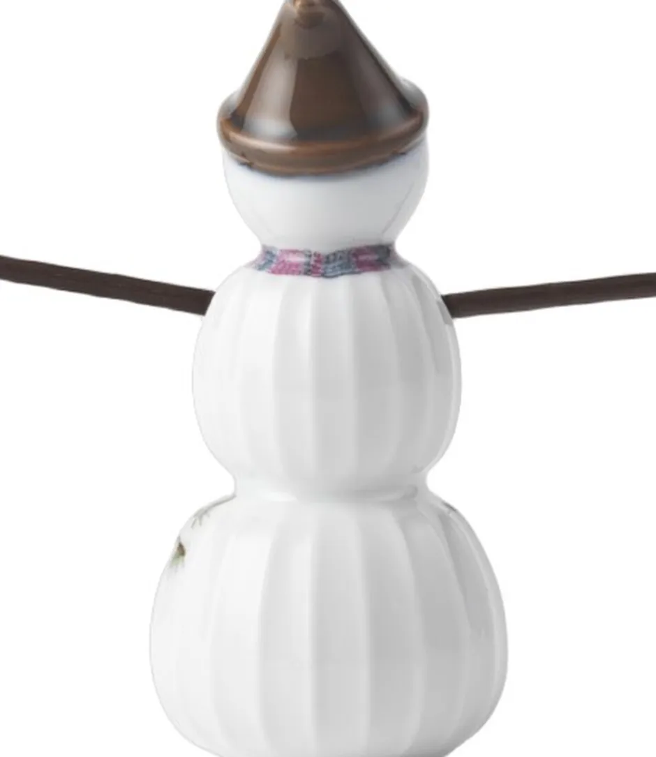 Julepynt<Kähler Hammershøi Christmas Snedreng H9 hvid m. deko