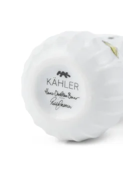 Julepynt<Kähler Hammershøi Christmas Snedreng H9 hvid m. deko