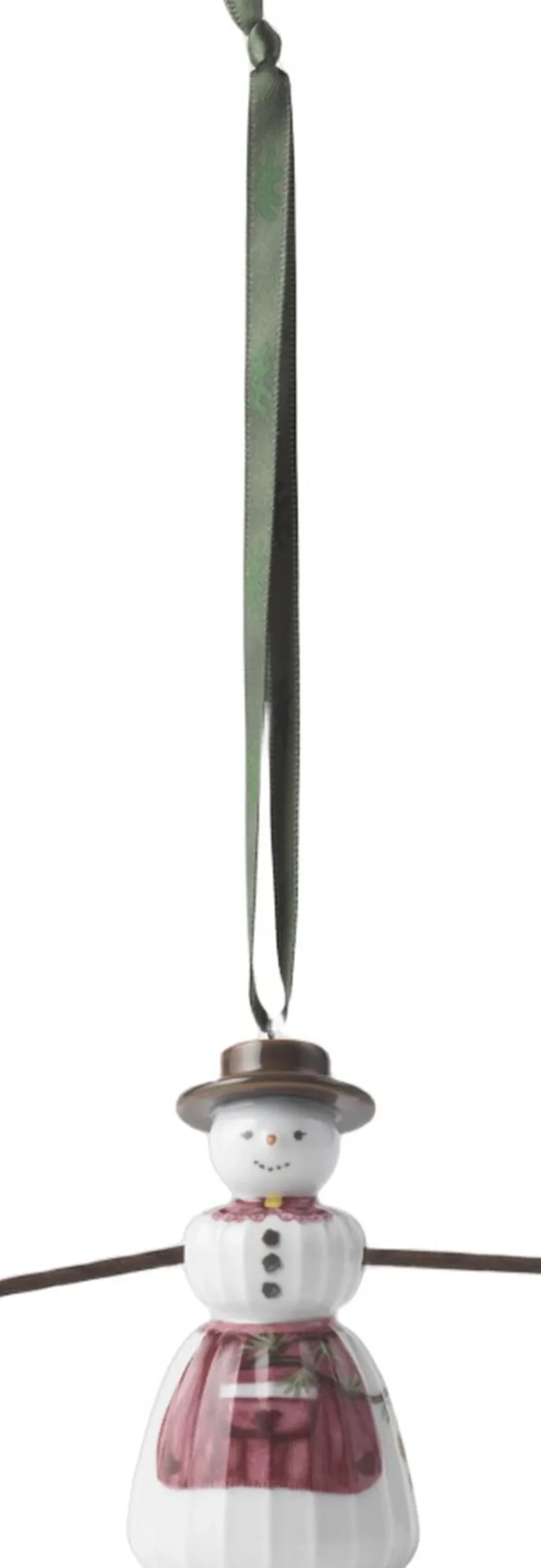 Juletræspynt<Kähler Hammershøi Christmas Snekone hængende H9 hvid m. deko