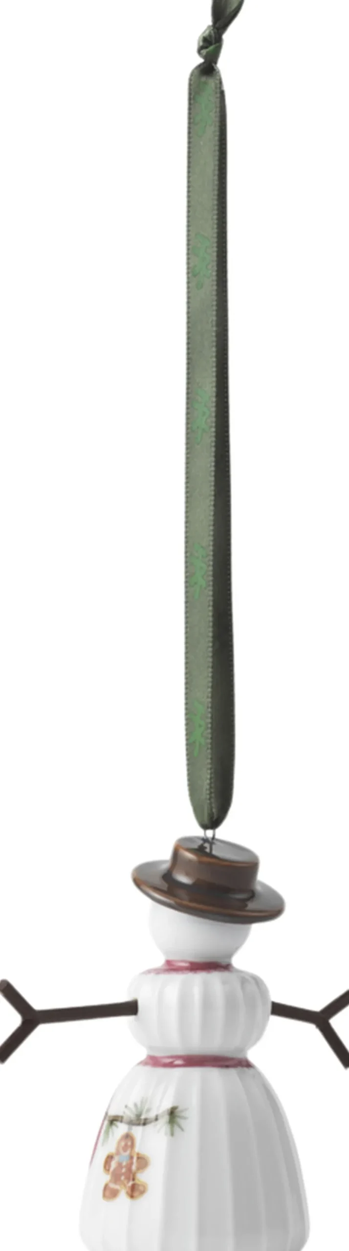 Juletræspynt<Kähler Hammershøi Christmas Snekone hængende H9 hvid m. deko