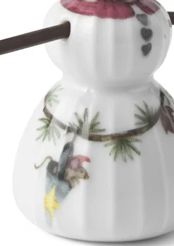 Julepynt<Kähler Hammershøi Christmas Snepige H8 hvid m. deko
