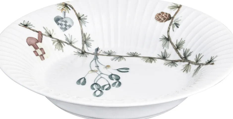 Tallerkener|Julestel<Kähler Hammershøi Jul Tall. Dyb 21 cm