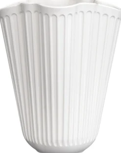 Vaser & Urtepotteskjulere<Kähler Hammershøi Unfold Vase H20. 5 cm hvid