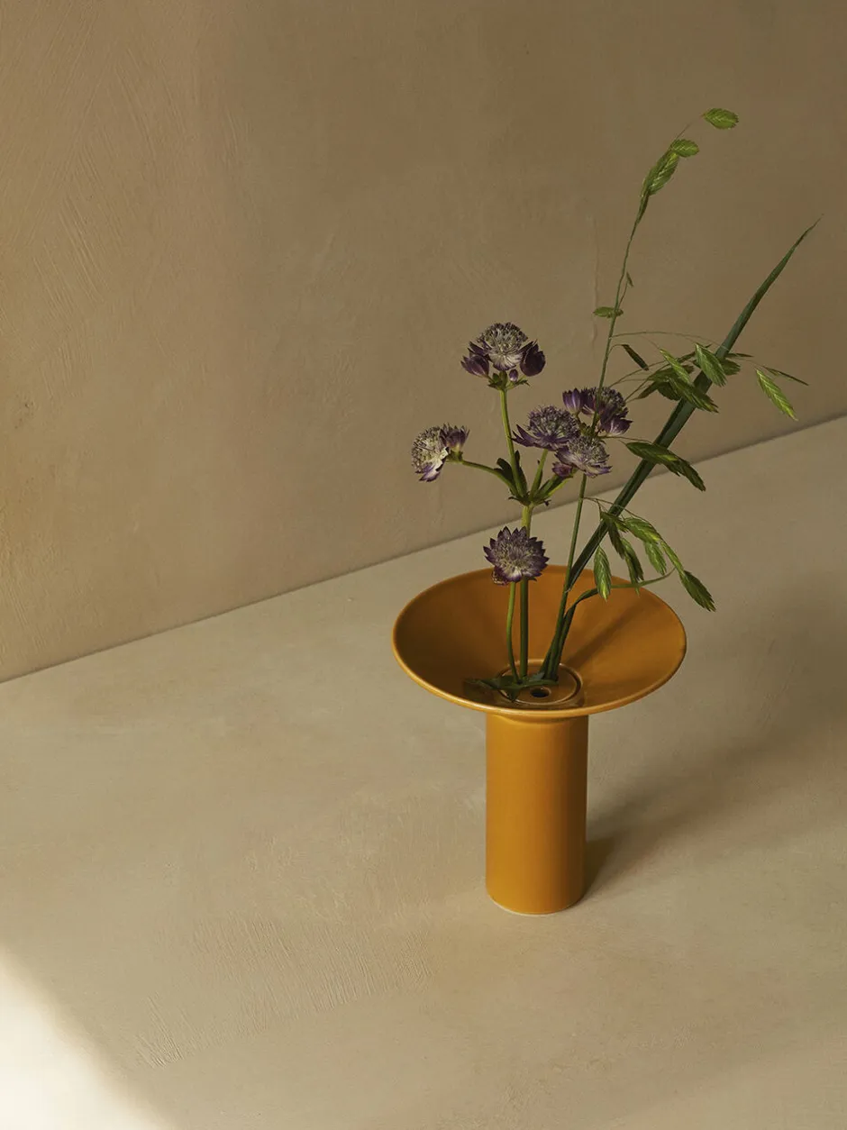 Vaser & Urtepotteskjulere<Audo Copenhagen Hana Vase, H14,5, Ochre