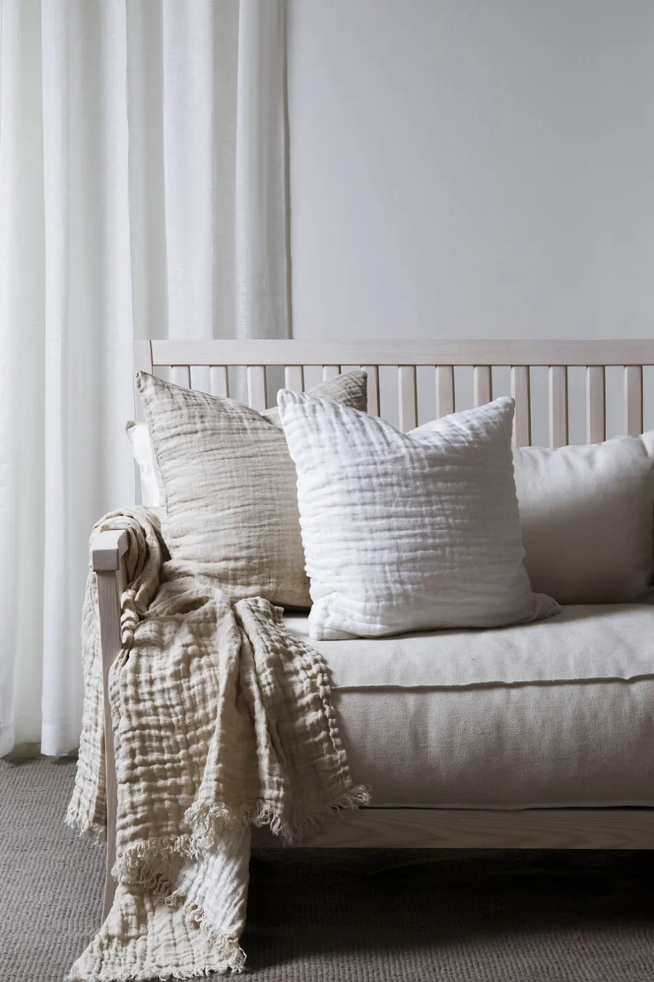 Puder<Himla Hannelin Cushion cover Sand